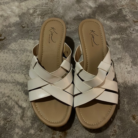 Kim Rogers Shoes - Kim Rogers White Sandals